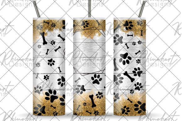 Download Dog Paws Straight Tumbler Wrap - Straight tumbler wrap Collection