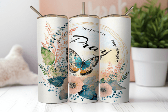 Download Pray on It 20oz Straight Tumbler Wrap - Straight tumbler wrap Collection