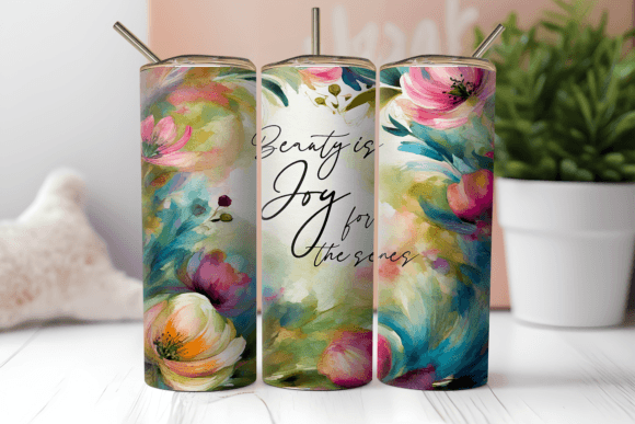 Download Beauty is Joy 20oz Straight Tumbler Wrap - Straight tumbler wrap Collection