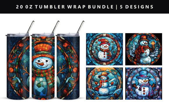 Download Snowman 20oz Straight Tumbler Wrap - Straight tumbler wrap Collection
