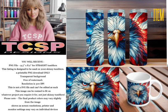 Download Patriotic Eagle Tumbler Wrap - Patriotic eagle tumbler Collection