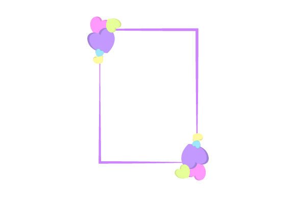Download Valentine's Frames with Hearts, 15 Oz Skinny Straight Tumbler Wrap - Straight tumbler wrap Collection
